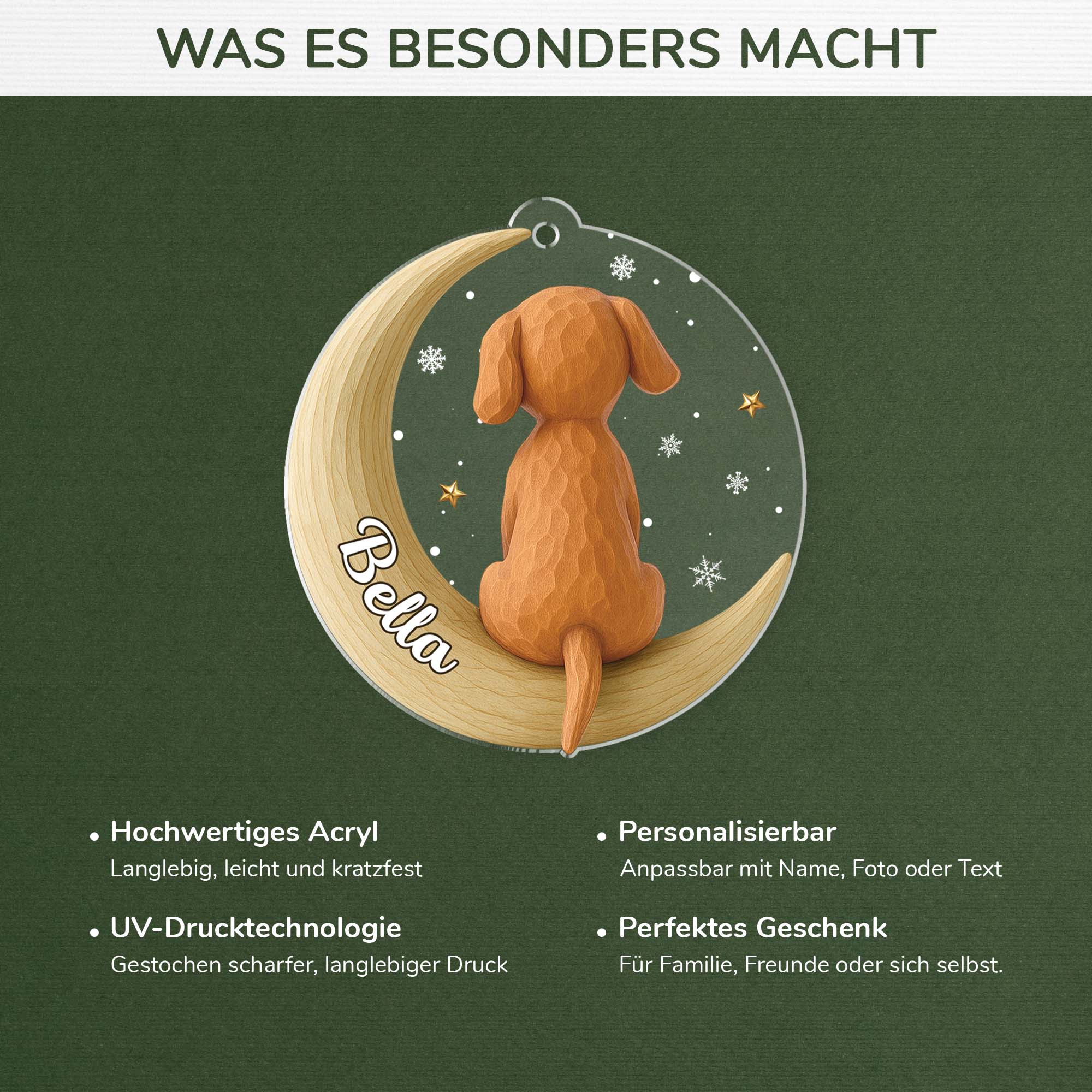 6919OGE4 3d druck effekt hund und mond acryl weihnachtsschmuck personalisiert 6919O3V5C