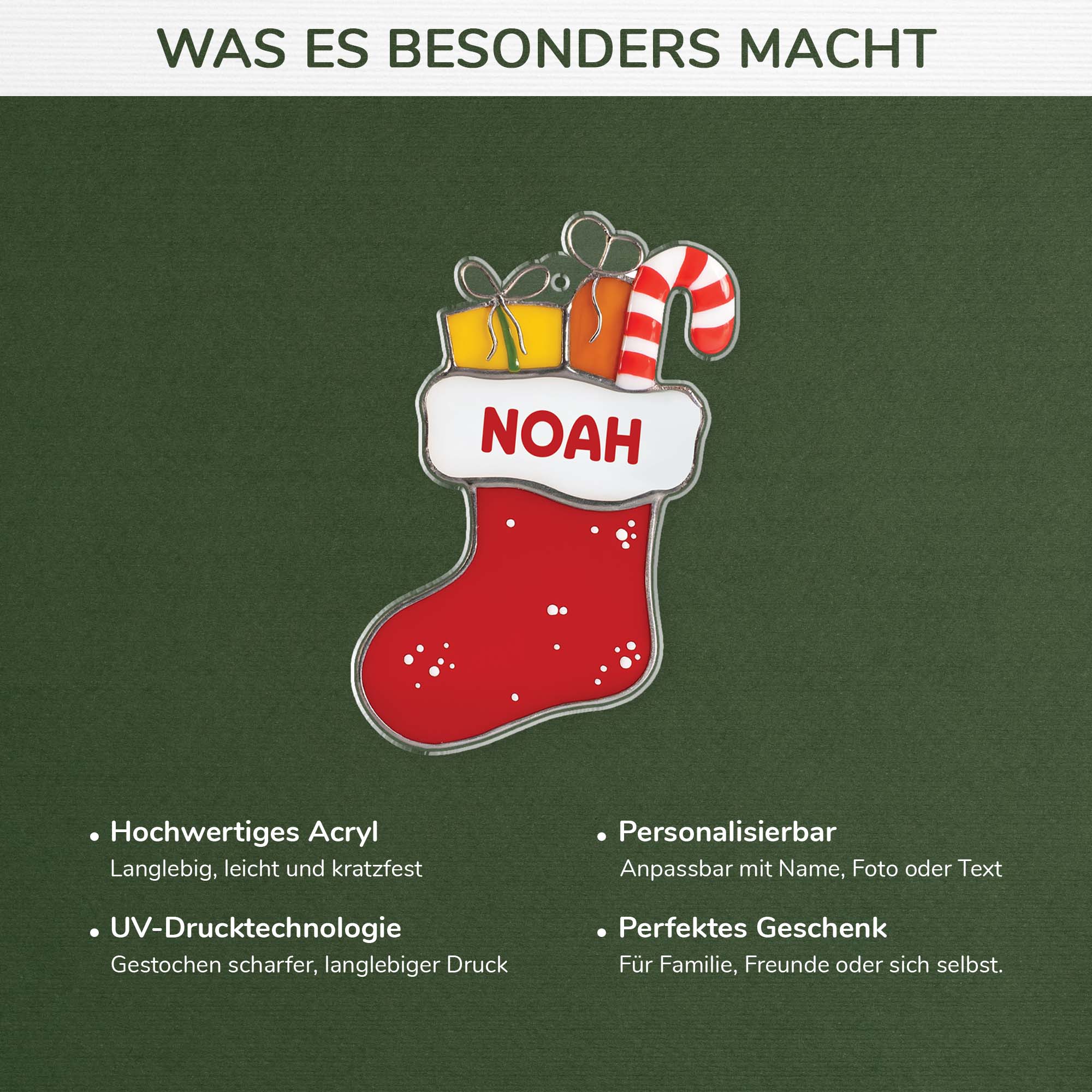 6921OGE4 3d druck effekt nikolausstrumpf acryl weihnachtsschmuck personalisiert frauen und manner 6921OKP5B