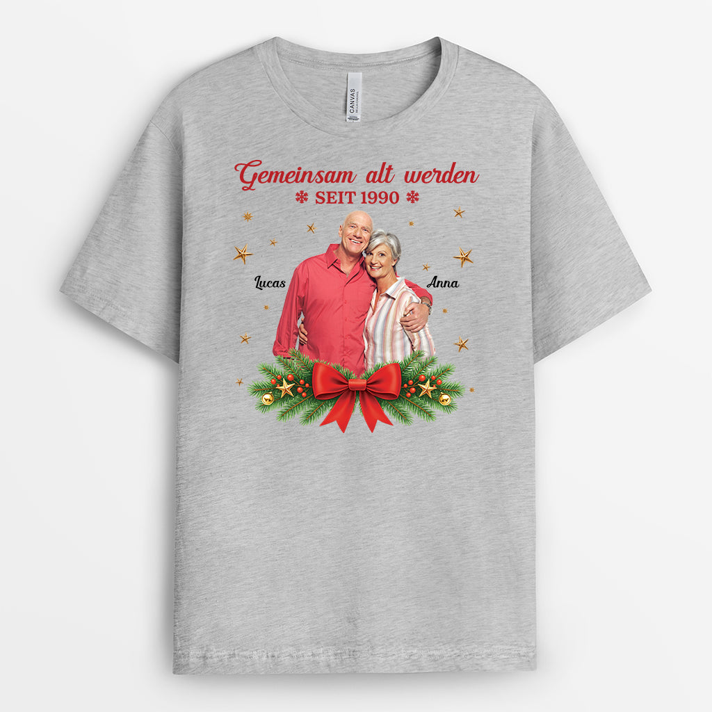 6933AGE1 gemeinsam alt werden seit weihnachten partner t shirt personalisiert 6933AKLTG_2