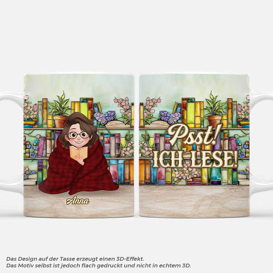 6936MGE1 3d druck effekt psst ich lese personalisierte tasse fur _leseratten frauen manner 6936M8TWB
