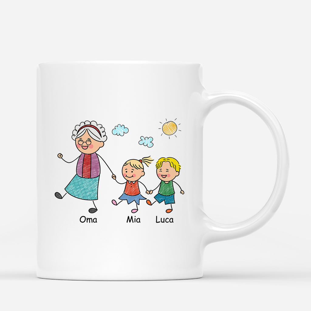 6938MGE3 ich bin nicht im ruhestand ich bin vollzeit oma opa oma tasse personalisiert 6938MTXNB