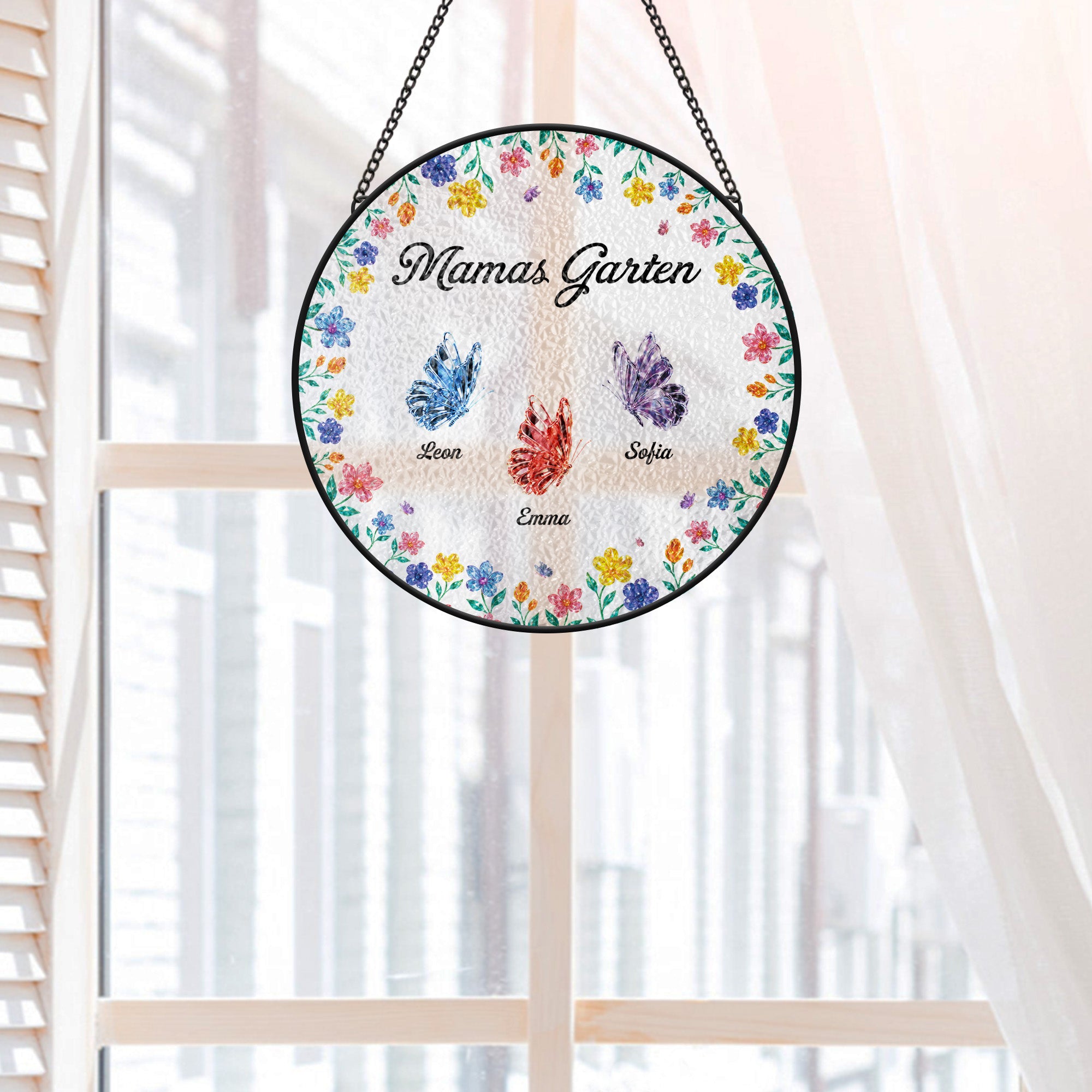 6941UGE1 mamas garten schmetterlinge glitzersteine buntglas sonnenfanger personalisiert mamaoma 6941utvta_2