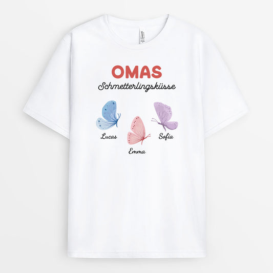 6947AGE1 omas schmetterlingskusse mama  oma t shirt personalisiert 6947atvta_2_90ae18bb 66ab 44b3 bf27 7e6dcc8dc2f1