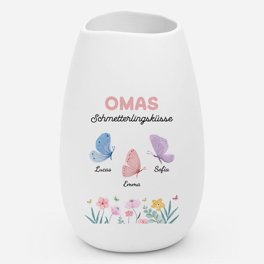 6947AGE1 omas schmetterlingskusse personalisierte blumenvase oma mama 6947aotvta