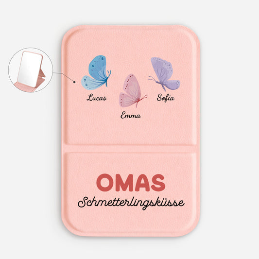 6947AGE1 omas schmetterlingskusse personalisierte taschenspiegel omamama 6947ajtvta_1