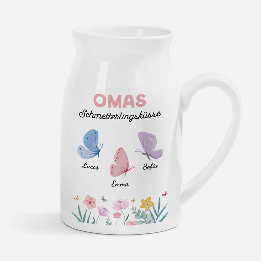 6947OGE1 omas schmetterlingskusse keramik vase personalisiert oma 6947otvta_2