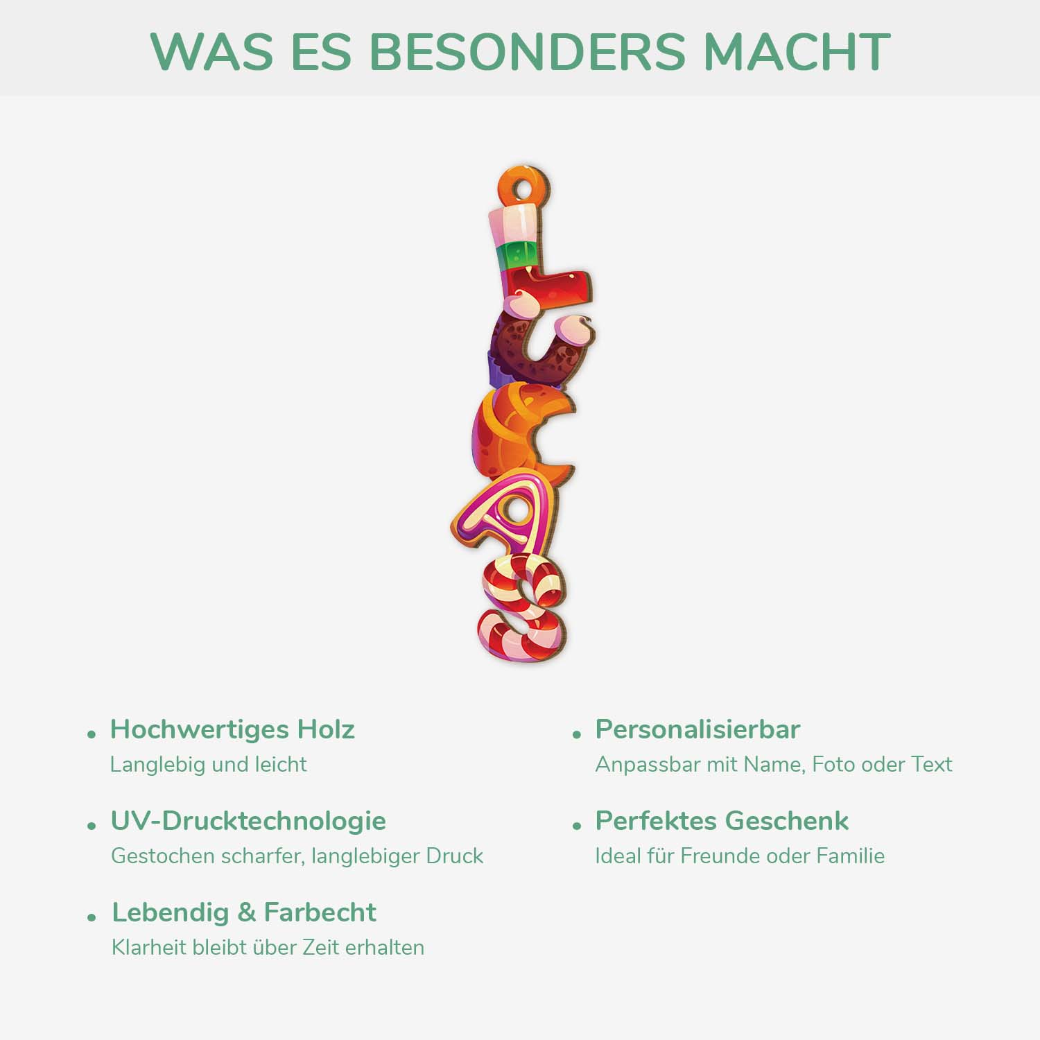 6969OGE3 3d druck effekt dessert buchstaben_ personalisierte 1 schicht holz ornamente weihnachten 6969OKV5B