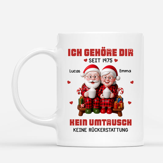 6976MGE1 ich gehore dir kein umtausch keine ruckerstattung paar weihnachtstasse personalisiert_ 6976M6PCG