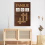 6977CGE3 familie etwas verruckt etwas laut und ganz viel liebe personalisierte kreuzwortratsel leinwand familie 6977C6TNI
