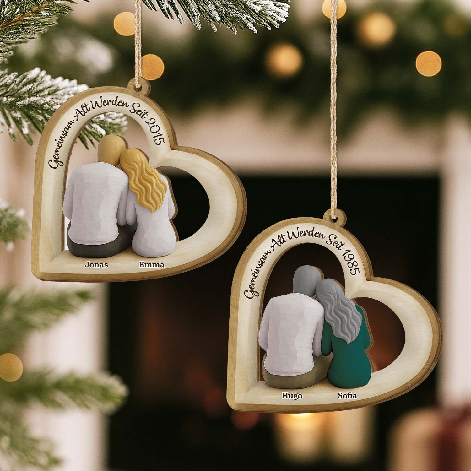 6996OGE1 gemeinsam alt werden seit personalisierte 1 schicht holz ornamente weihnachten paar 6996OTL5G_2_1a3933d6 3bf4 419a a937 3f098b70fb1c