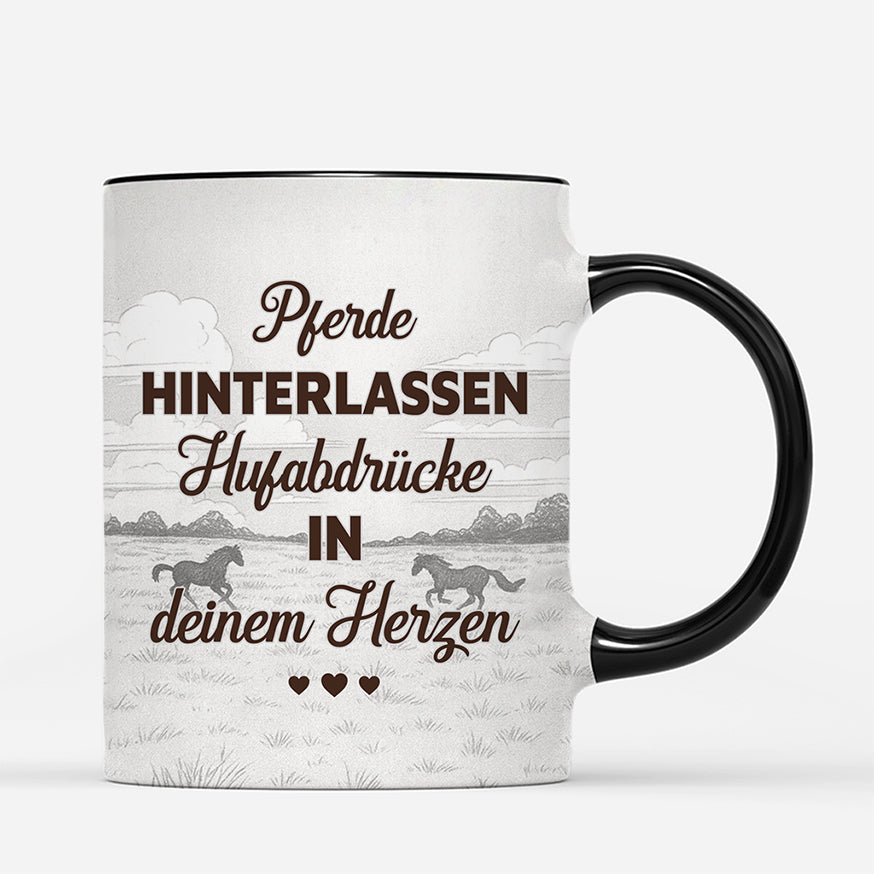 6998MGE3 pferde hinterlassen hufabdrucke in deinem herzen tasse pferd personalisiert 6998M8ZCU