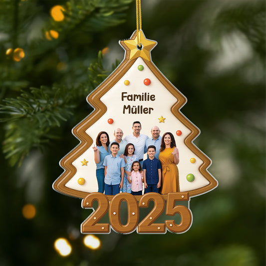 6999OGE1 lebkuchen tannenbaum acryl weihnachtsschmuck personalisiert_ foto familie 6999O8TNI