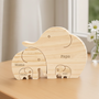 7005QGE2 elefant familie holzpuzzle personalisiert 7005Q0V3I