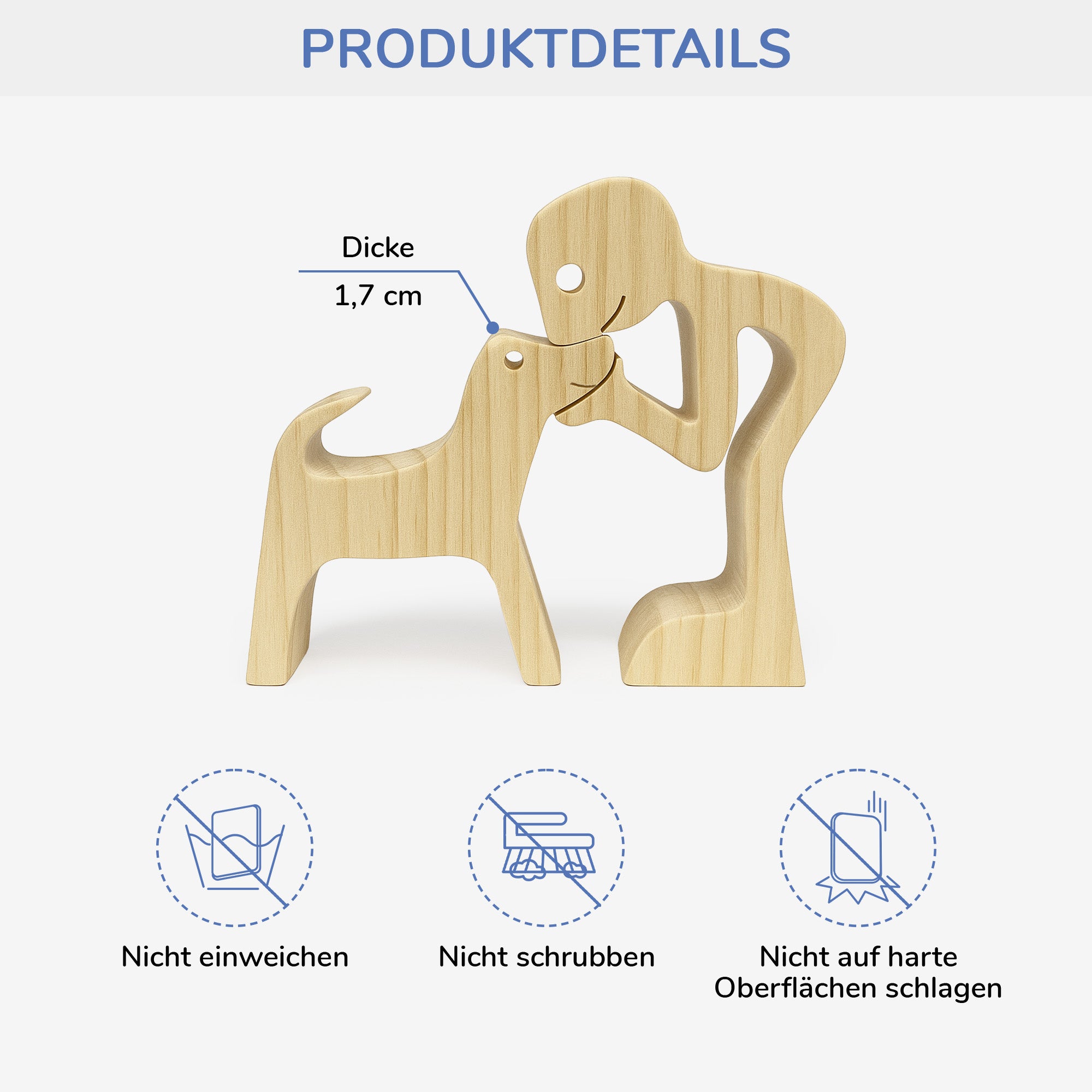 7007QGE5 mensch und hund pferd holzpuzzle personalisiert 7007Q0T3I