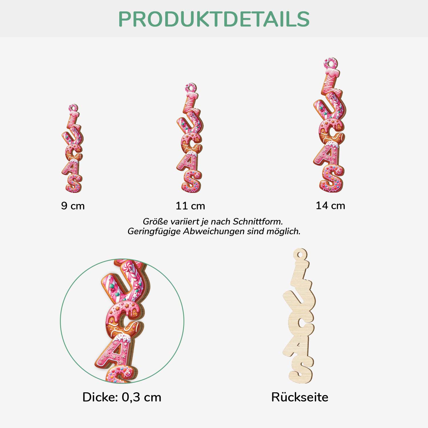 7020OGE3 buchstaben_ rosa kekse personalisierte 1 schicht holz ornamente weihnachten 7020O6L5A