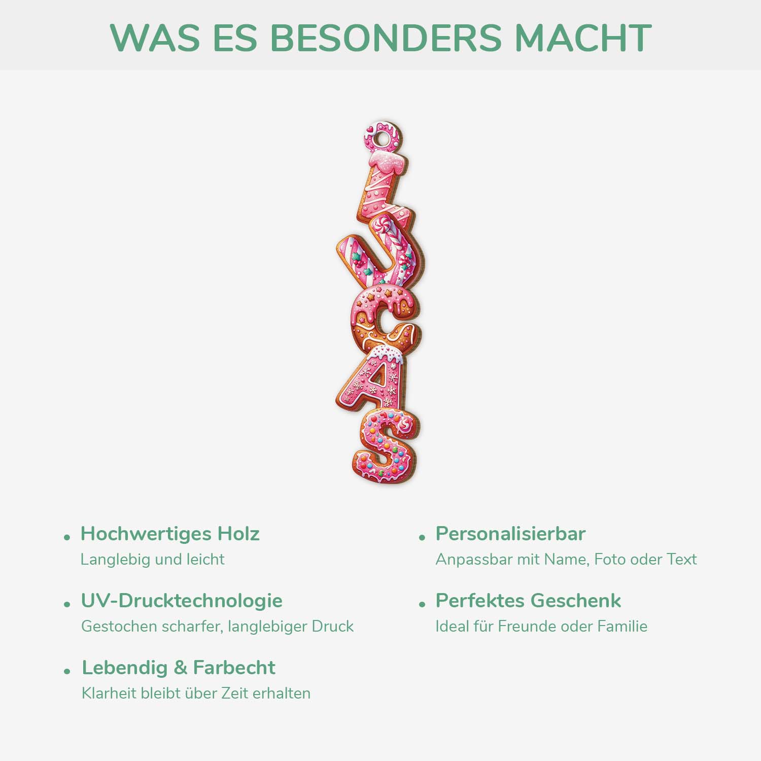 7020OGE4 buchstaben_ rosa kekse personalisierte 1 schicht holz ornamente weihnachten 7020O6L5A