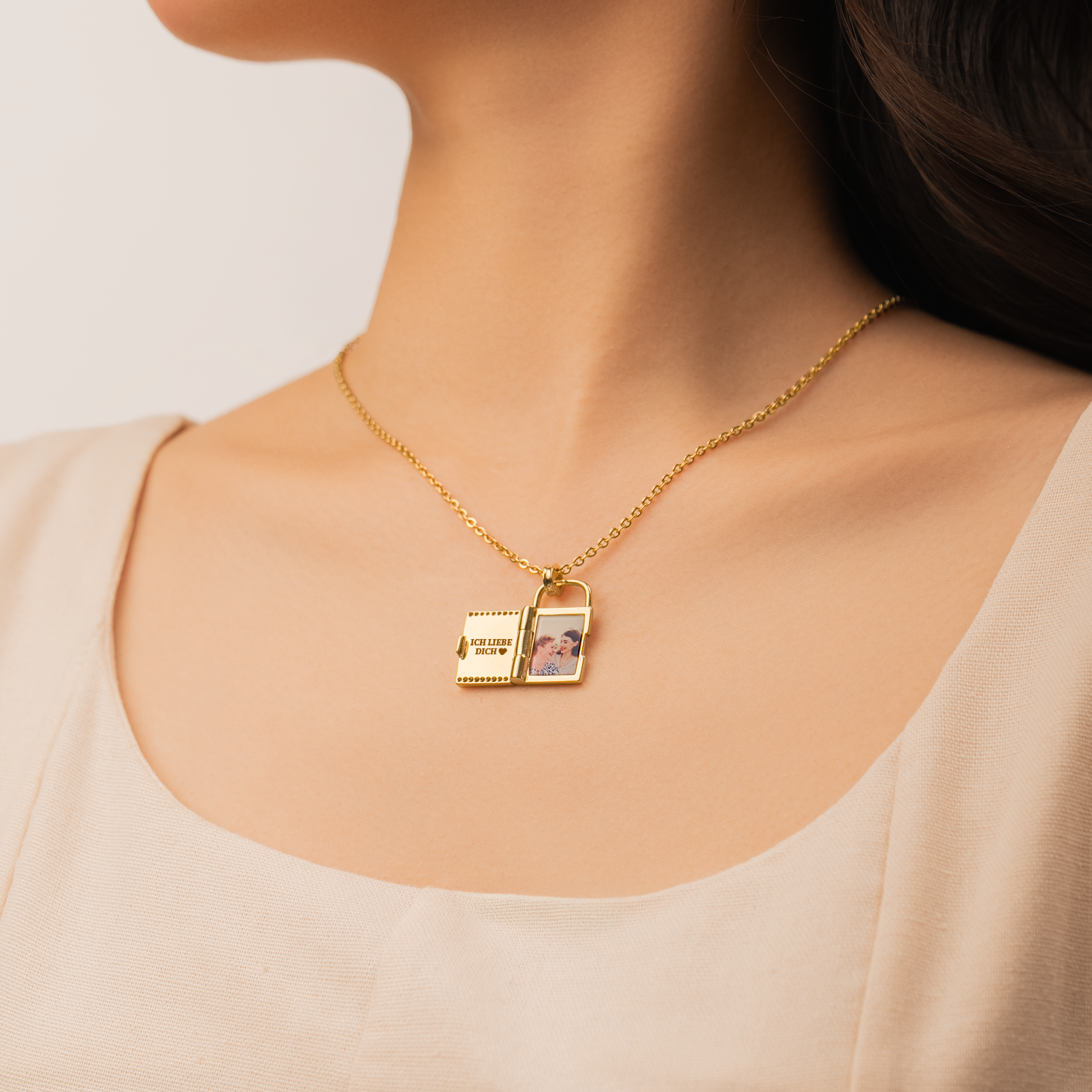 7043JGE2 schloss mit geheimer nachricht personalisierte halskette damen_ manner 7043J0T5A