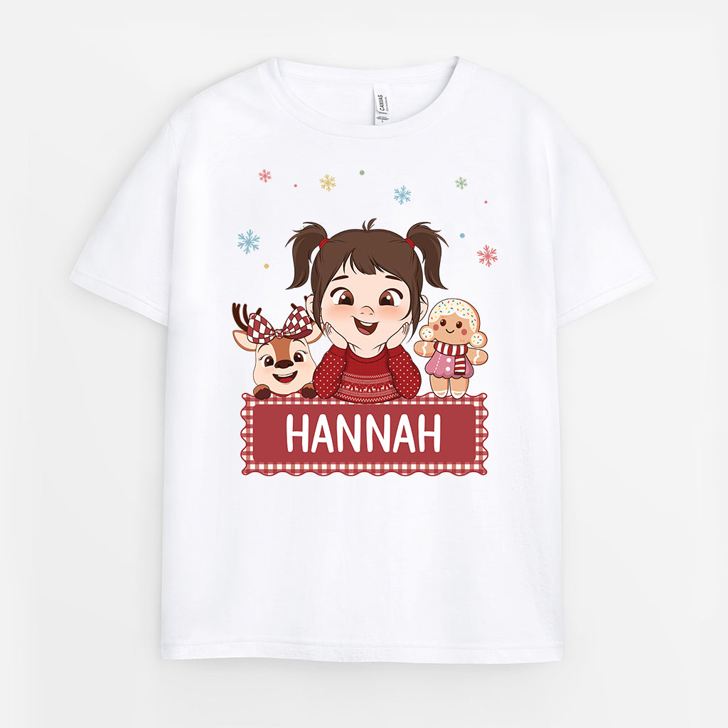 7049AGE1 kind bambi lebkuchenmann weihnachts t shirt personalisiert_ 7049ATTZK