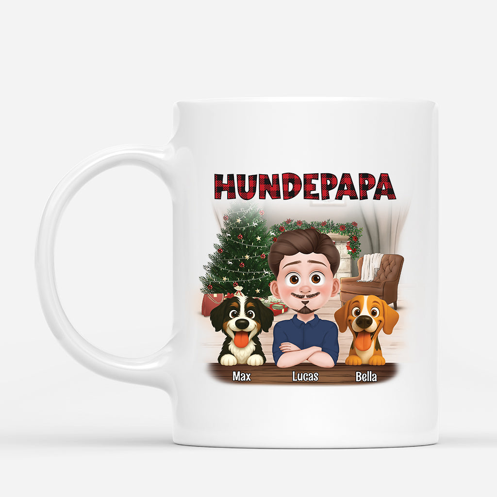 7056MGE1 hundepapa hundemama weihnachtstasse personalisiert_ hund 7056MKZ5C