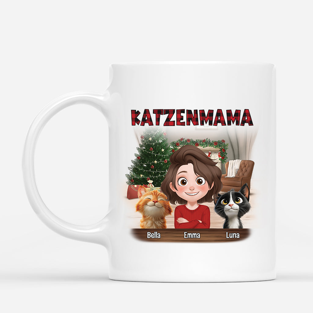 7056MGE1 katzenmama katzenpapa weihnachtstasse personalisiert_ katze 7056MKZ5D