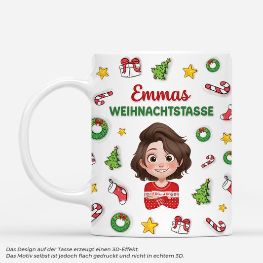7061MGE1 3d druck effekt meine weihnachtstasse personalisierte tasse kinder frauen manner 7061MKQTA