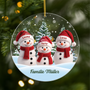 7092OGE1 familie schneemann schneelandschaft acryl weihnachtsschmuck personalisiert 7092OKL5I