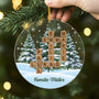 7093OGE2 familie schneelandschaft acryl weihnachtsschmuck kreuzwortratsel personalisiert 7093OKQ5I