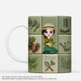 7096MGE1 3d druck effekt frau garten personalisierte tasse 7096M3PTH
