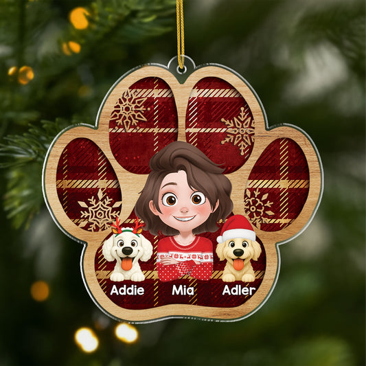 7104OGE1 hunde pfoten acryl weihnachtsschmuck personalisiert 7104OKV5D