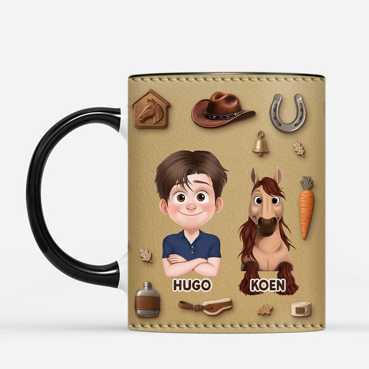 7111MGE2 3d druck effekt pferde sachen tasse pferd personalisiert 7111M6TZU