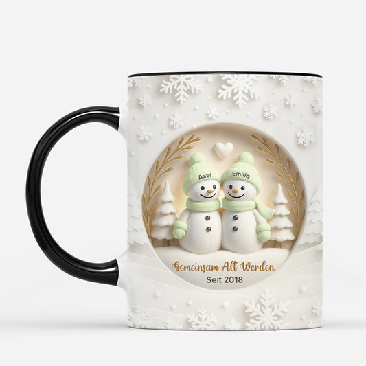 7147MGE2 3d druck effekt gemeinsam alt werden seit paar weihnachtstasse personalisiert_ schneemann 7147M8VAG