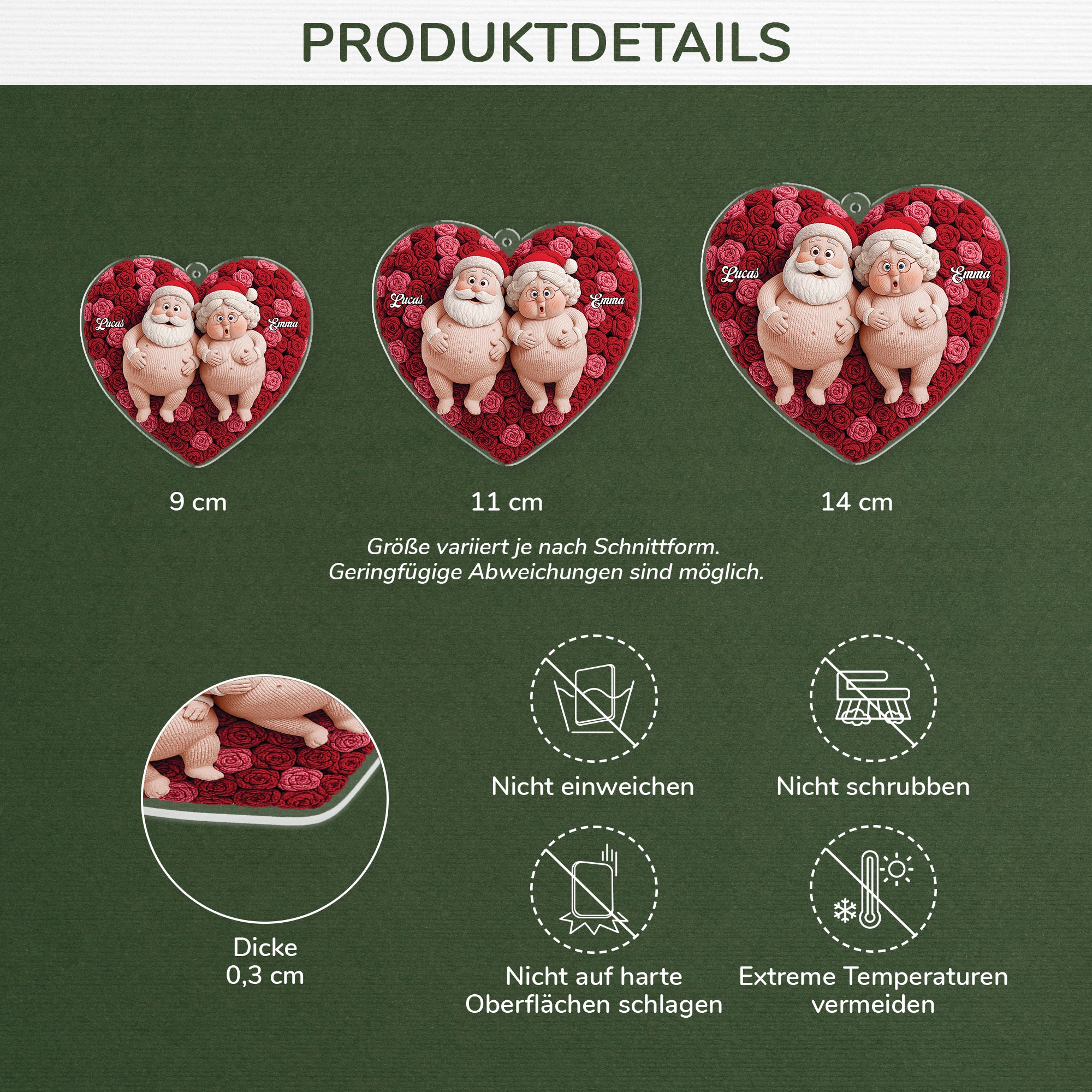 7150OGE3 3d druck effekt wollherz und komische liebespaar lustiger acryl weihnachtsschmuck personalisiert_ paar 7150O3PQG