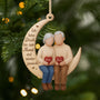 7152OGE1 ich liebe dich bis zum mond und wieder zuruck personalisierte 1 schicht holz ornamente weihnachten paar 7152O