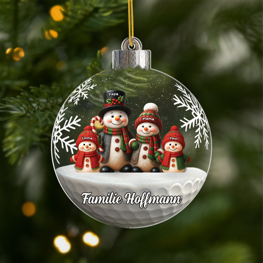 7156OGE1 3d druck effekt schneemann acryl weihnachtsschmuck personalisiert familie schneeflocken 7156OTT5I