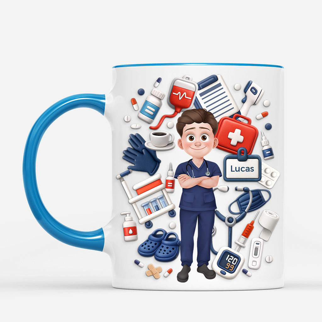 7164MGE1 3d druck effekt krankenschwester krankenpfleger personalisierte tasse 7164MKLMN_2