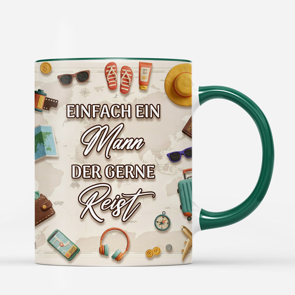 7171MGE3 3d druck effekt einfach ein madchen das gerne reist personalisierte tasse fur manner frauen 7171M8PAA
