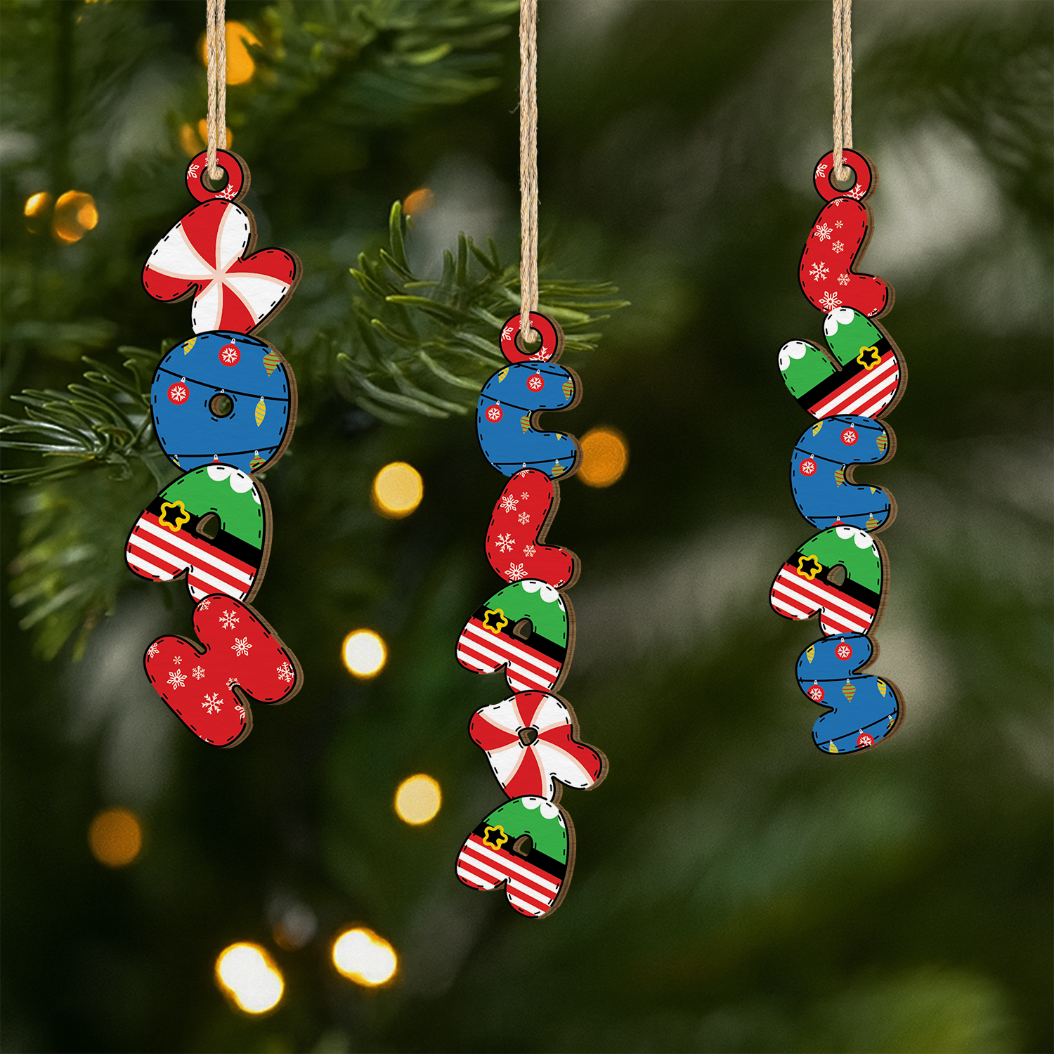 7176OGE1 3d druck effekt alphabet_ weihnachtsmannkostum personalisierte 1 schicht holz ornamente weihnachten 7176O8T5A