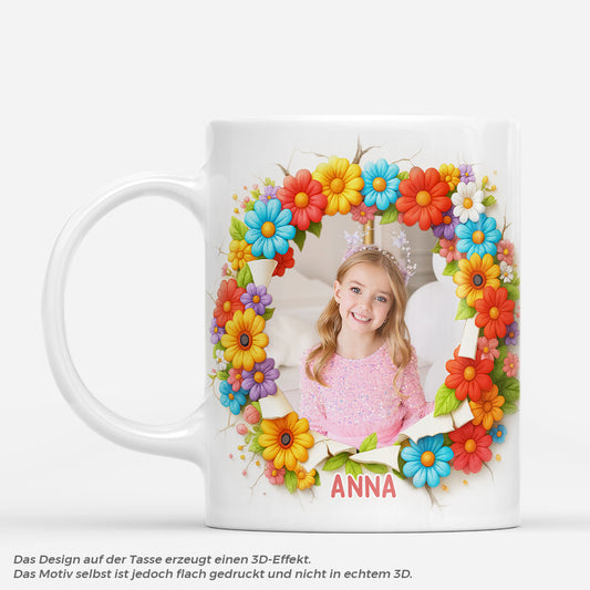 7185MGE1 3d druck effekt wand gebrochen blumen personalisierte tasse mit foto fur frauen manner 7185MKPZA