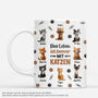 7197MGE1 3d druck effekt das leben ist besser mit katzen katzen tasse personalisiert_ 7197M6YWD