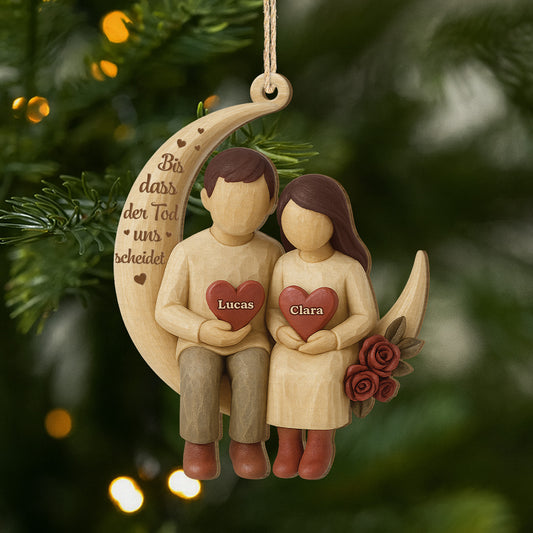 7205OGE1 ich liebe dich bis zum mond und zuruck personalisierte 1 schicht holz ornamente weihnachten paar 7205O6QMG