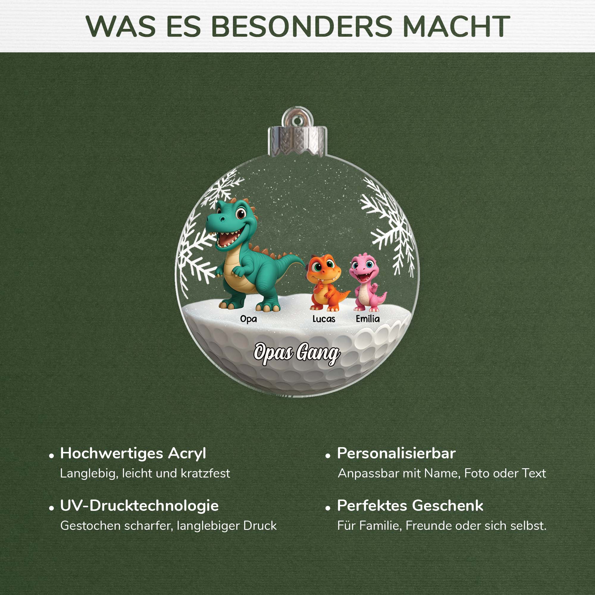 7214OGE4 opas gang dinosaurier personalisierte acryl ornamente oma und opa 7214O6L5B