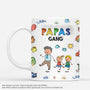7217MGE1 3d druck effekt papas gang mama papa tasse personalisieren buntstifte 7217MTHAB