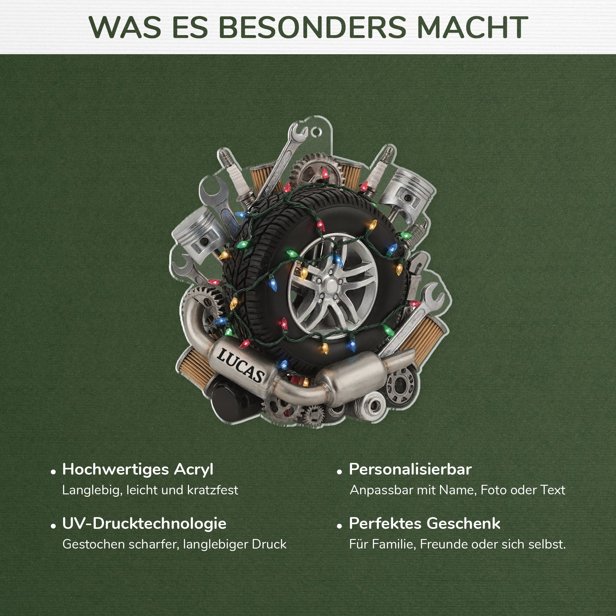 7230OGE4 3d druck effekt autoteile acryl weihnachtsschmuck personalisiert_ frauen manner 7230OKVCB