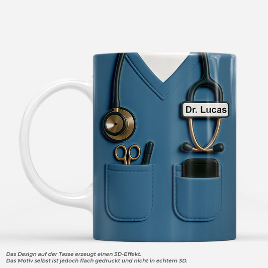 7241MGE1 3d druck effekt arztin arzt krankenschwester krankenpfleger personalisierte tassen 7241MTVWN