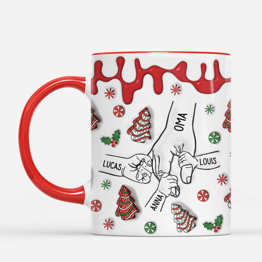 7248MGE2 3d druck effekt hand in hand personalisierte weihnachtstasse_ oma mama 7248MKTWA