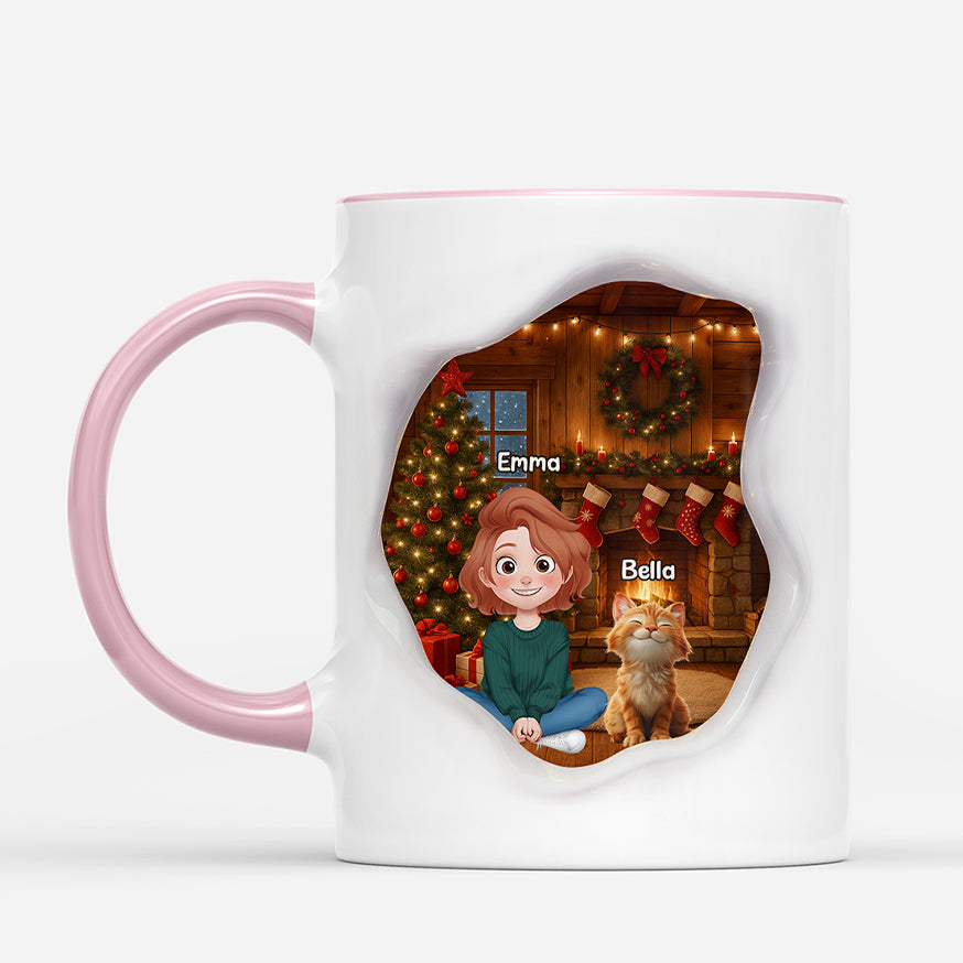 7265MGE2 3d druck effekt katze und mensch weihnachtstasse personalisiert_ 7265MTL5D