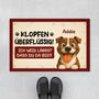 7285DGE1 klopfen uberflussig ich weiss langst dass du da bist fussmatte personalisiert hund_ 7285D8KCC