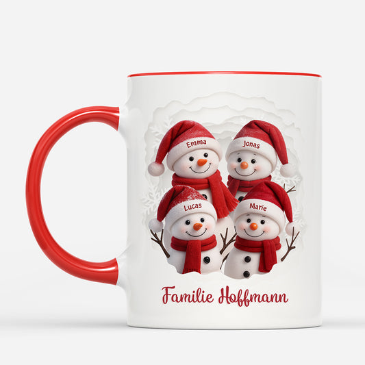 7288MGE2 3d druck effekt schneemann sschneeflocken familie weihnachtstasse personalisiert_ 7288M8VNI