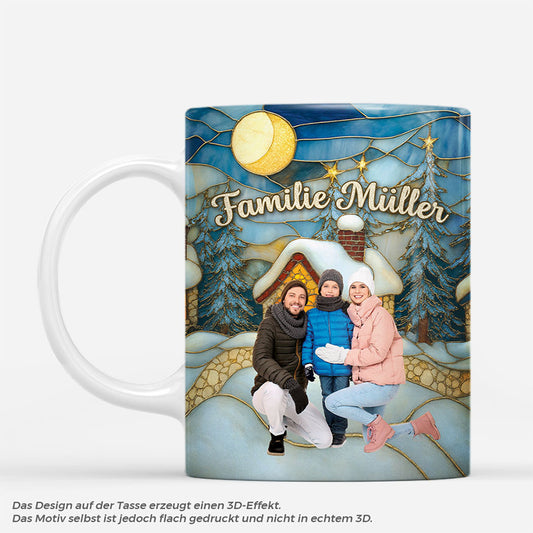 7310MGE1 3d druck effekt familie mit foto buntglas personalisierte tasse familie 7310M6PTI