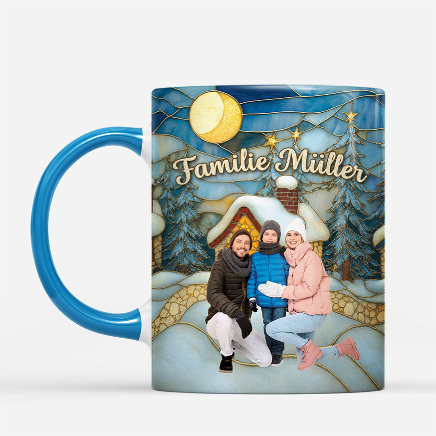7310MGE2 3d druck effekt familie mit foto buntglas personalisierte tasse familie 7310M6PTI